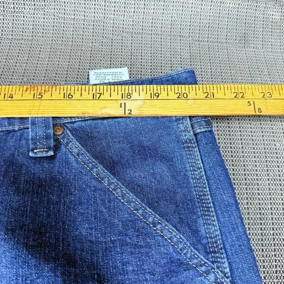 Wrangler Blue Denim Carpenter Jeans Mens Size 40x32 With Utility Pockets - Picture 6 of 9